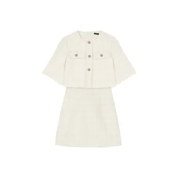 Maje Short Sleeved Dresses Women's White