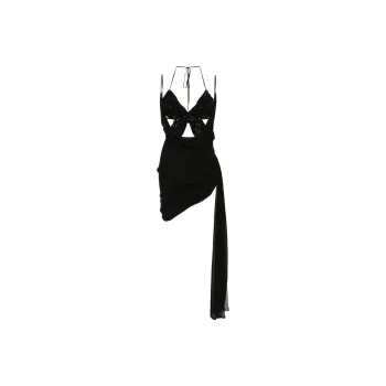 Blumarine Butterfly-motif Silk Dress