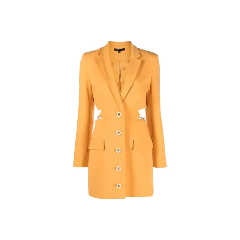 Maje Long-Sleeved Dresses Unisex Yellow-0