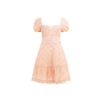 GUESS Short Sleeved Dresses Women's Pink