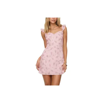 PRINCESS POLLY WHELAN MINI DRESS Sleeveless Dress Women's PINK/Pink