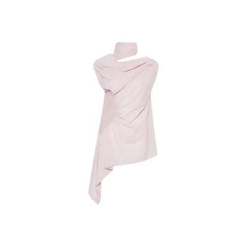 ISSEY MIYAKE Crepe Draped Sleeveless Blouse