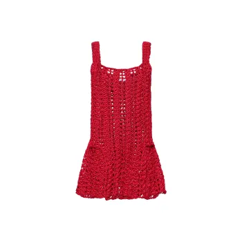 JW Anderson Chunky knit Peplum Minidress