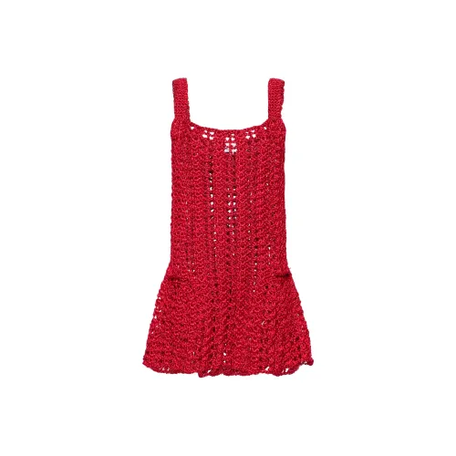 JW Anderson Chunky knit Peplum Minidress