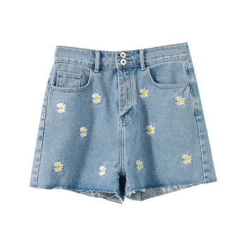 YUMOMO STAR Denim Shorts Women's