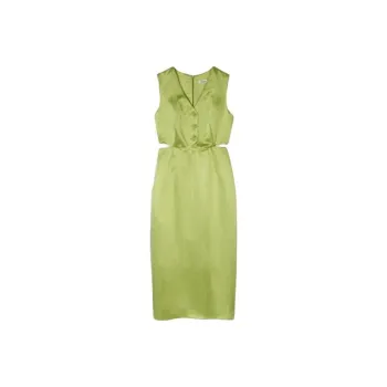 Sandro Sleeveless Dress Women's Olive Green