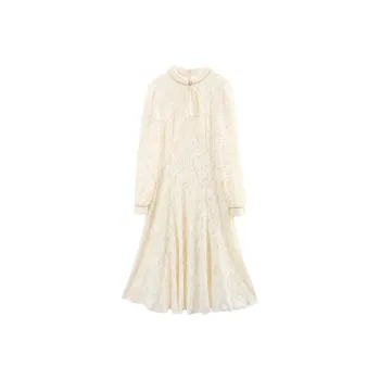 A Paradise For Awakening Long Sleeved Dress Women's Beige