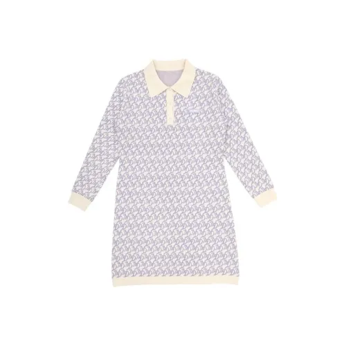 NERDY Long-Sleeved Dresses Women's Purple