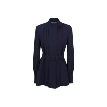 Valentino Pleat Detailed Belted Top