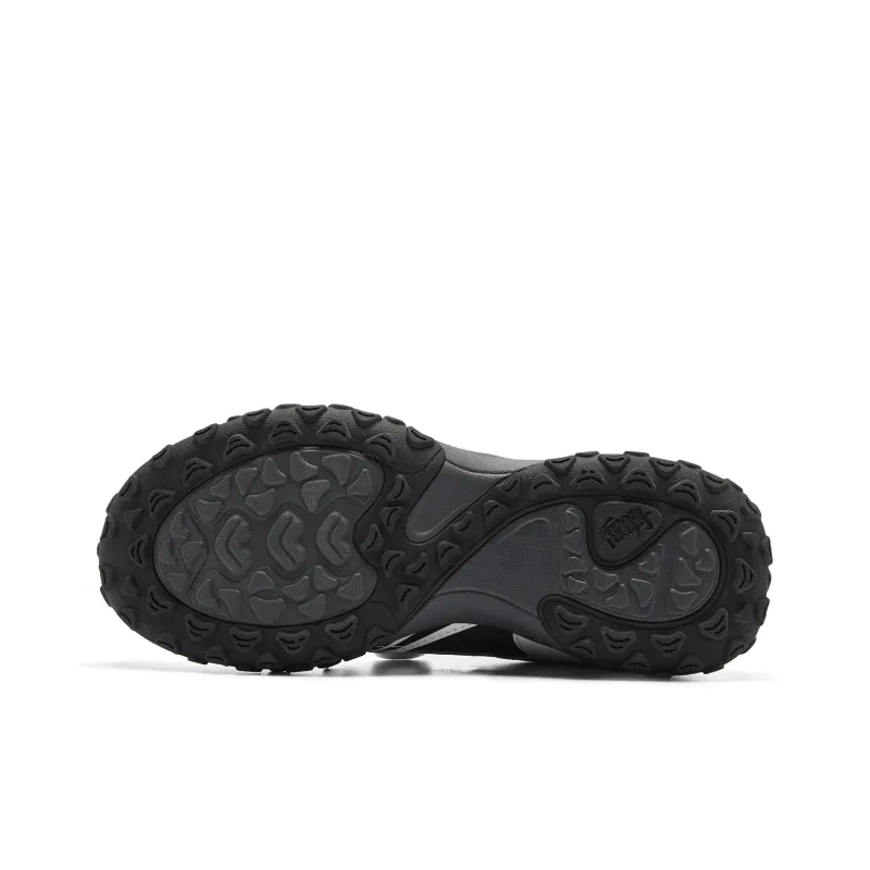 QIAODAN Abrasion Resistant Breathable Low Top Casual Shoes Women's Gray Black-4