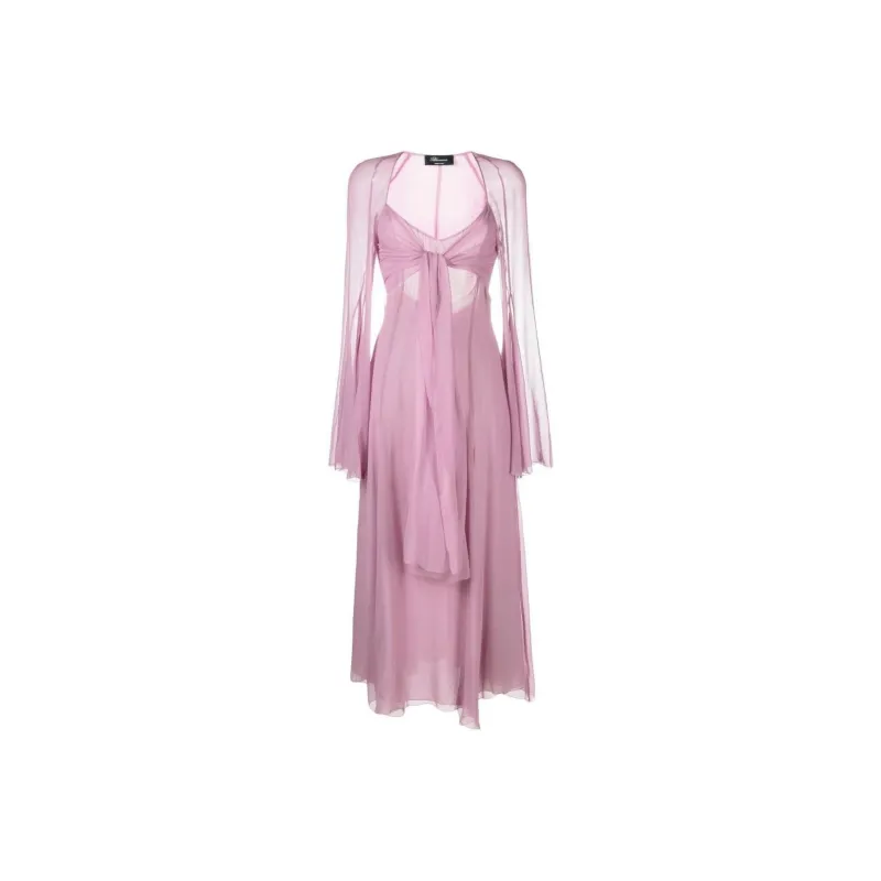 Blumarine Long-Sleeved Dresses Women's Pink-0