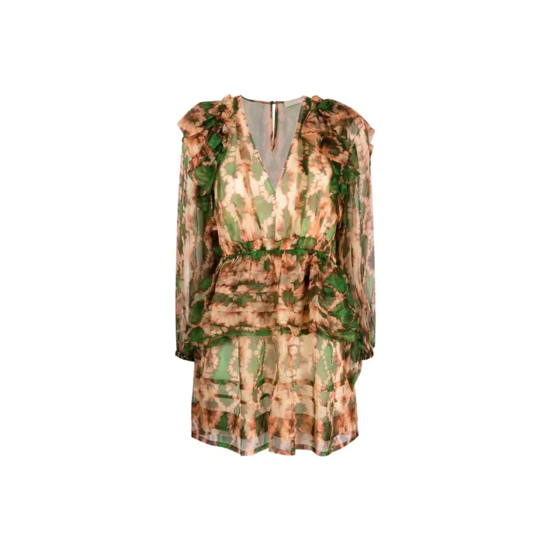 Ulla Johnson Adelaide Abstract print Silk Minidress-0