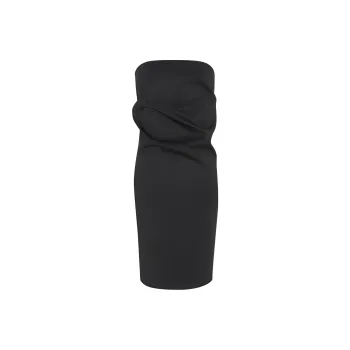 SAINT LAURENT Strapless Wool blend Minidress