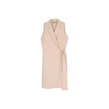 D.Exterior Crepe Wrap Midi Dress
