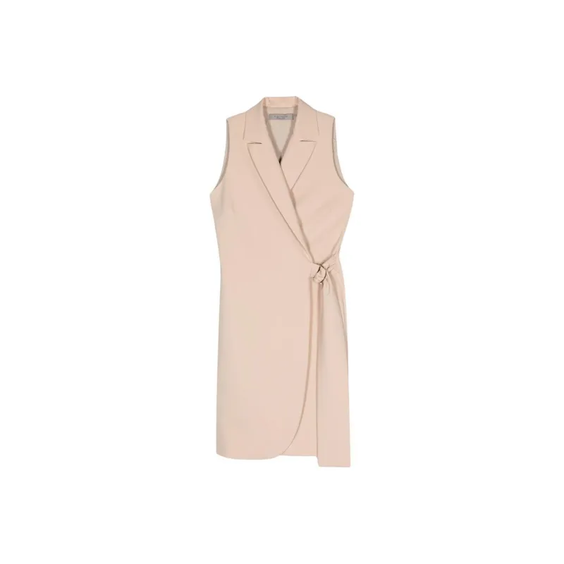 D.Exterior Crepe Wrap Midi Dress-0