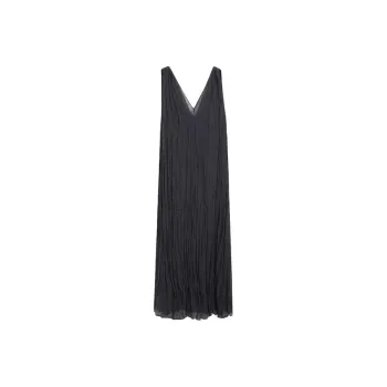 Massimo Dutti Sleeveless Dress Women's Gray