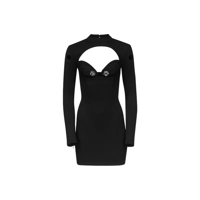 AREA Long-Sleeved Dresses Women's Black-0