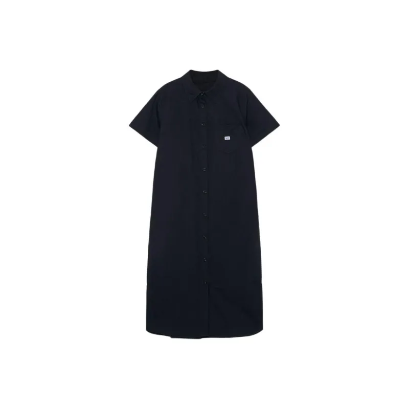 Lee Short Sleeved Dress Women's Black-0