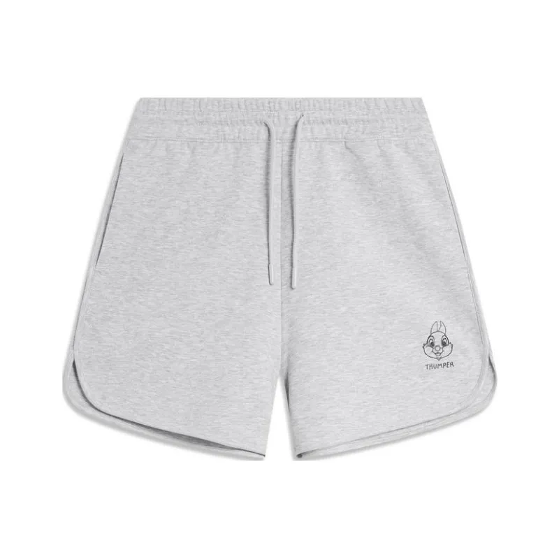 LiNing x Disney Casual Shorts Women's Heather Gray-0