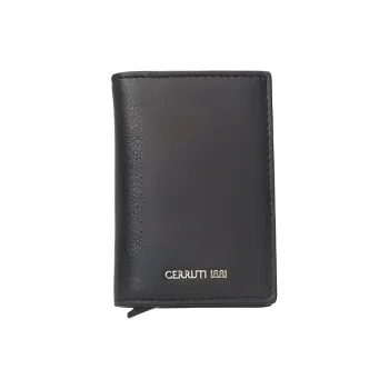 CERRUTI 1881 Cow Leather Wallet Men's Black