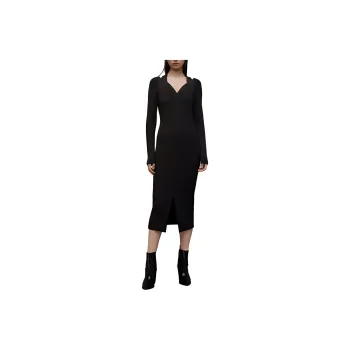 ALLSAINTS FW23 Long-Sleeved Dresses Women's Black