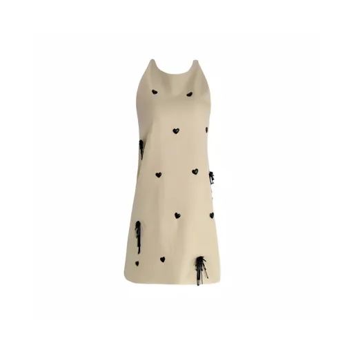 YGPRW Sleeveless Dresses Women's Light Yellow