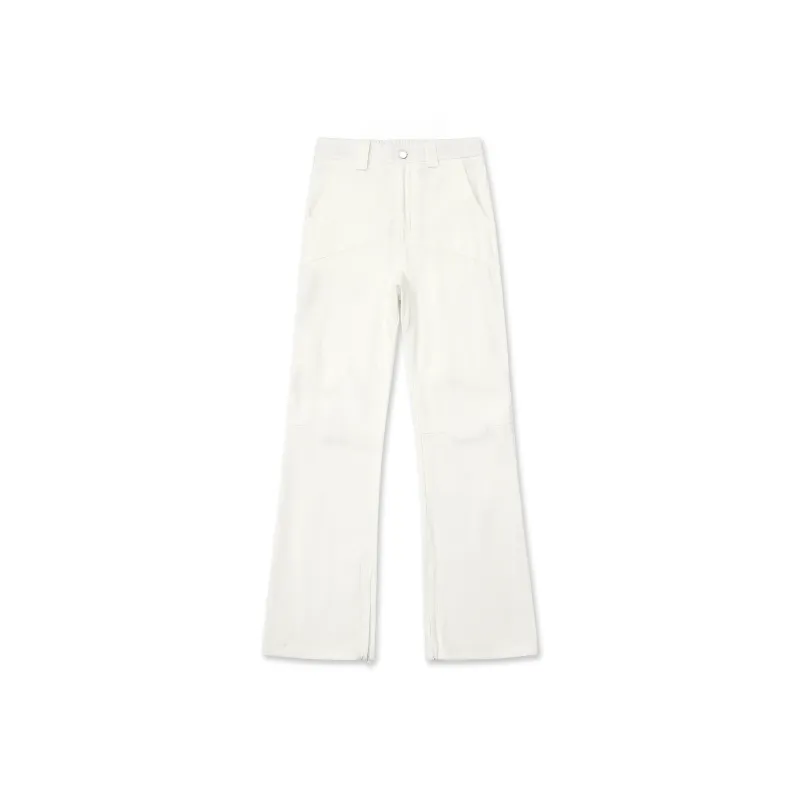 Wen Shan Jeans Women's White Pants-0