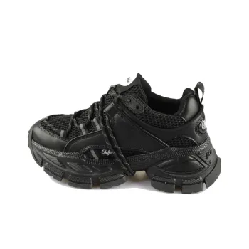 Buffalo Mid Top Chunky Sneakers Unisex Black