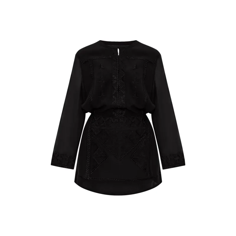 ISABEL MARANT Oaria Long Sleeved Mini Dress-0