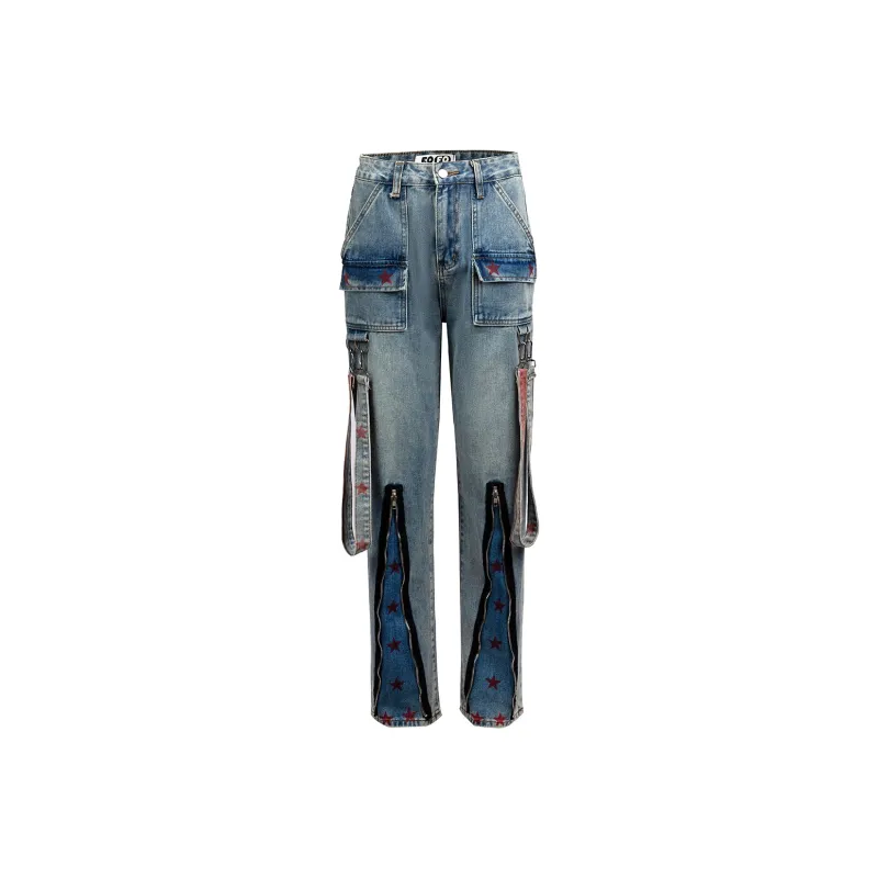EOFO Jeans Women's Blue-0