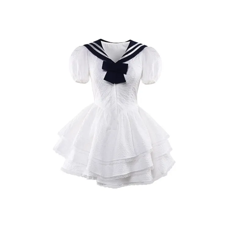 XIAOJUCHUANLI Short Sleeved Dress Women's-0