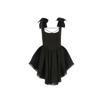 Selkie Collection SS24 Slip Dress Women's Black