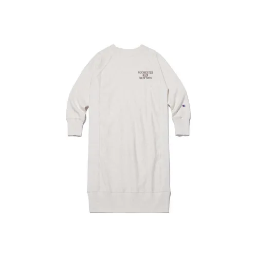 Champion Long Sleeved Dresses Women's Cream