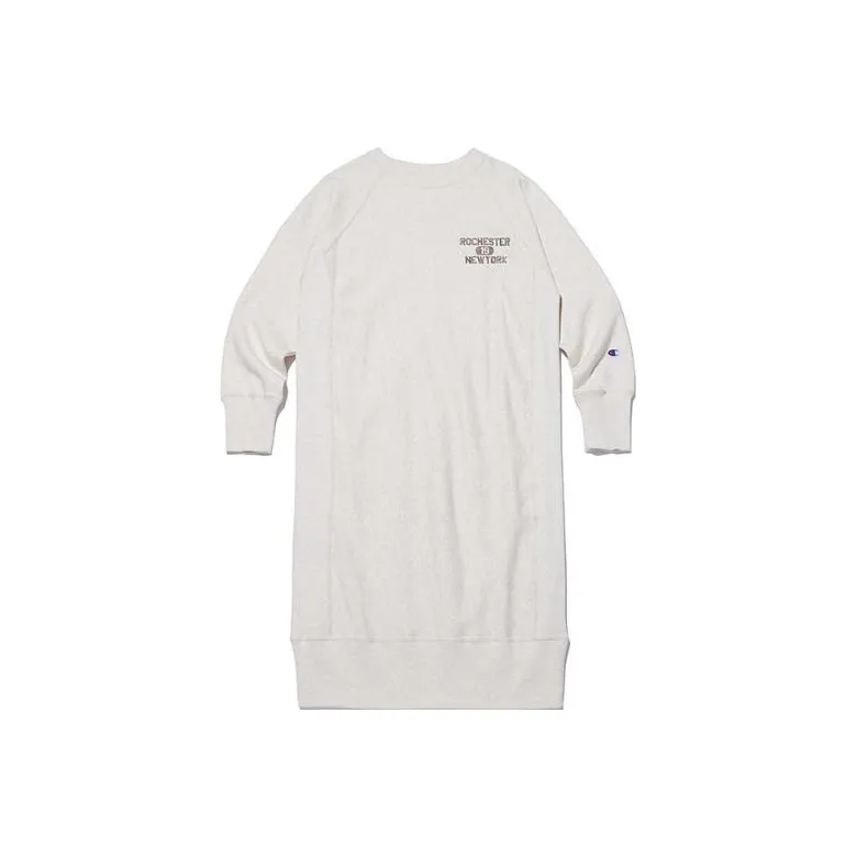 Champion Long Sleeved Dresses Women's Cream-0