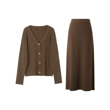 3COLOUR Casual Suit Women's Coffee