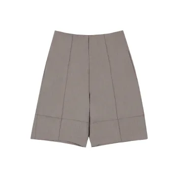 FAIRFAFO Casual Shorts Women's Light Khaki