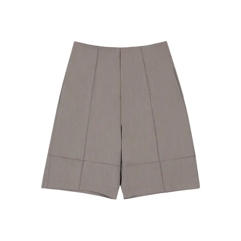 FAIRFAFO Casual Shorts Women's Light Khaki-0