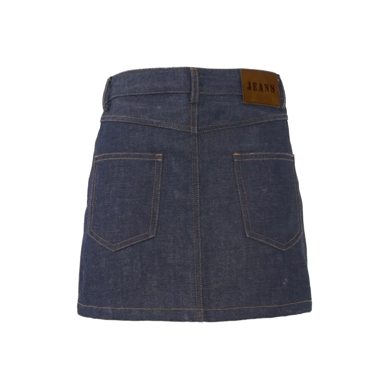 MJB Denim Short Skirts Women's Blue-1