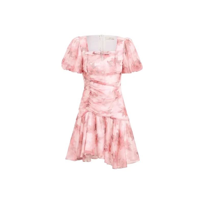 AUI Short Sleeved Dress Women's Pink-0