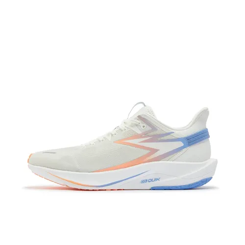 361° Speed Team Running Shoes Unisex Low Top Feather White, Fluorescent Cream Peach Red