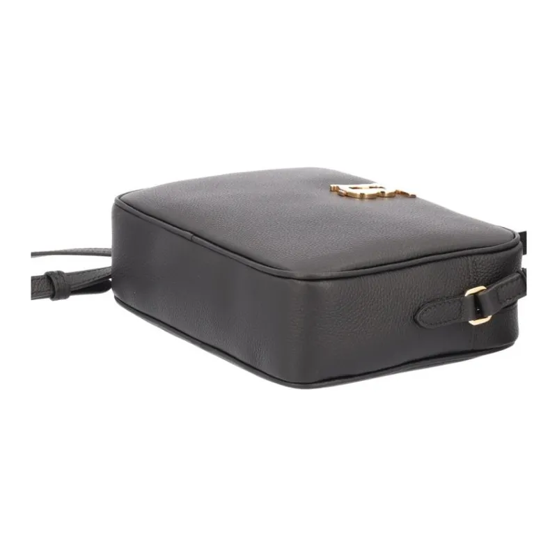 Burberry Leather Camera Bag, Shoulder Bag Women's Black-6