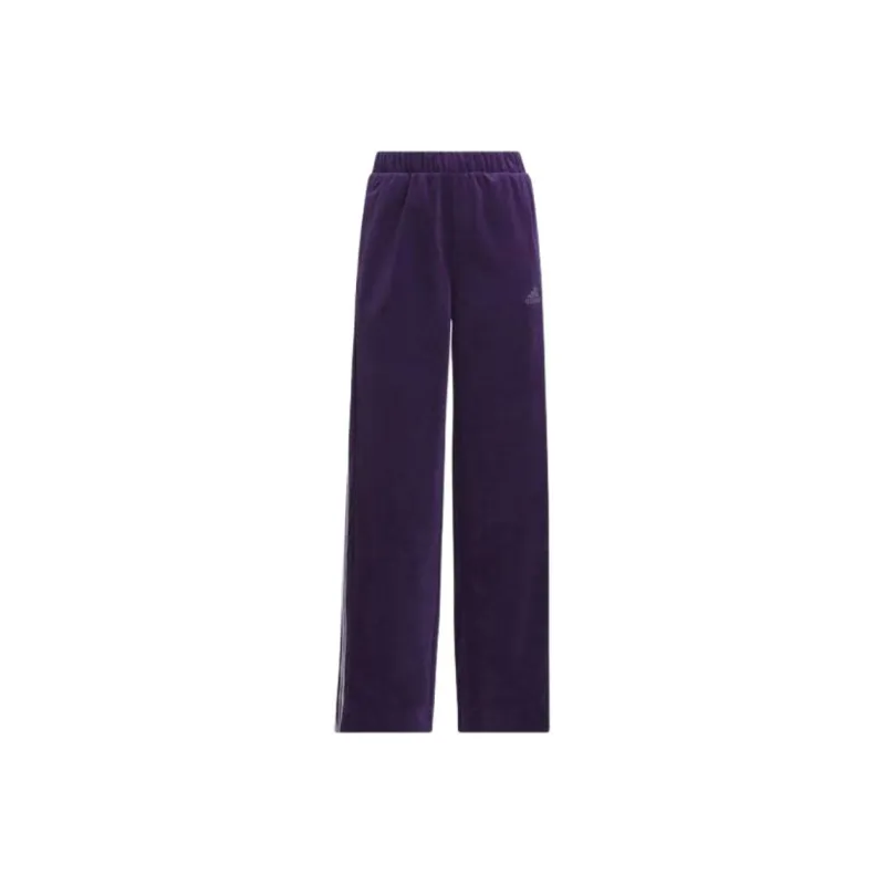 Adidas Y2k Glam Pants Knitted Sports Pants Women's Purple-0
