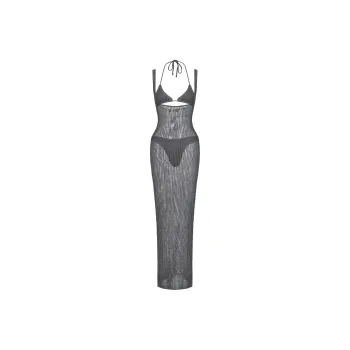 THE KRIPT AURELIA DRESS Slip Dresses Women's Silver