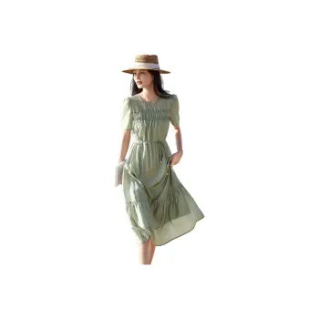 XWI Short Sleeved Dress Women's Pea Green