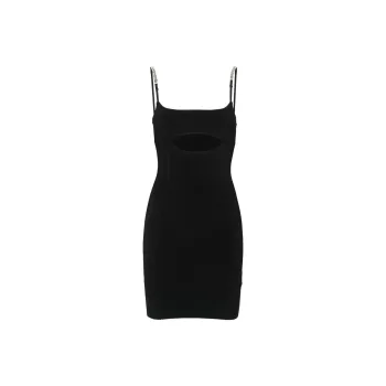 GCDS Logo lettering Ribbed Mini Dress