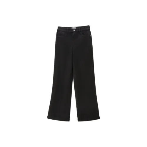 OVV Jeans Women's Black Solid Color A3