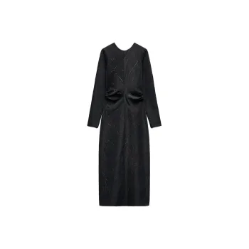ZARA Halloween Limited Edition Series Long-Sleeved Dresses Women's Black