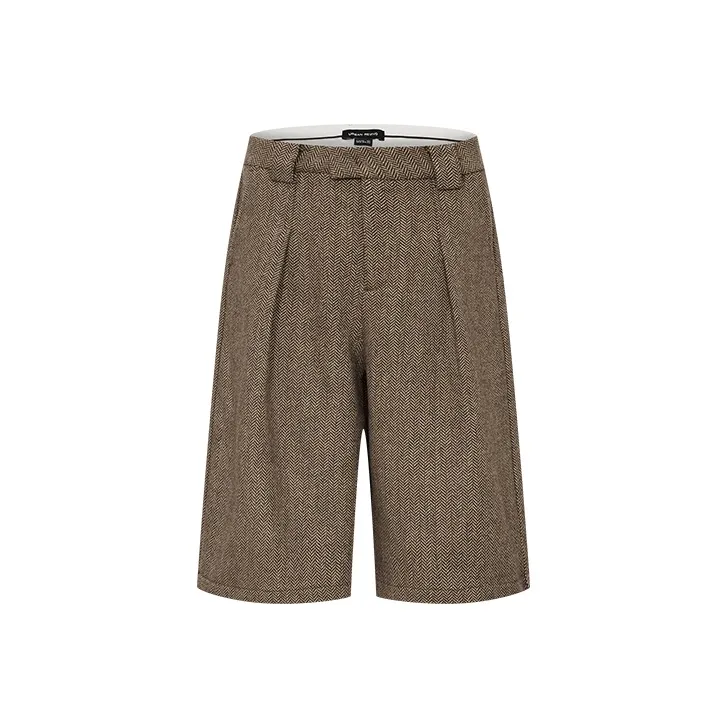 URBAN REVIVO Casual Shorts Women's Light Red Brown-0