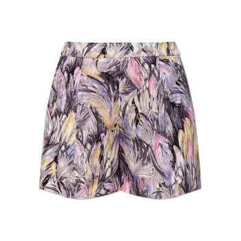 BALMAIN Feather Printed Shorts