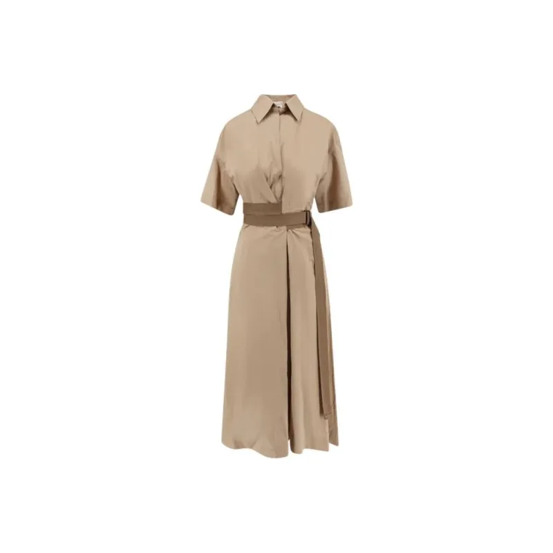 Brunello Cucinelli Belted Midi Dress-0
